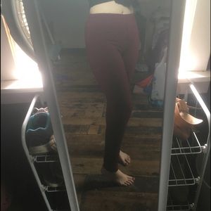 Maroon Leggings